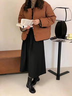R&B | Steppjacke mit Kragen und Knopfleiste