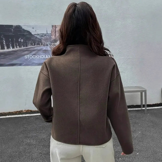 R&B | kurze Jacke mit Stehkragen und Reißverschluss