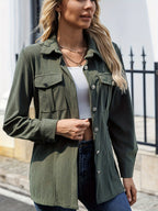 R&B | Rippjacke mit Knöpfen Polyester Lässig und Funktional