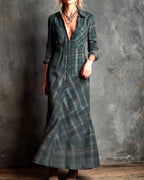R&B | Kleid mit Revers und Karomuster