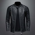 R&B | Klassischer Stil Kunstleder Bikerjacke für Männer