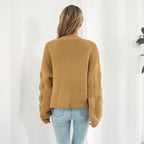 R&B | Strickjacke mit Puffärmeln