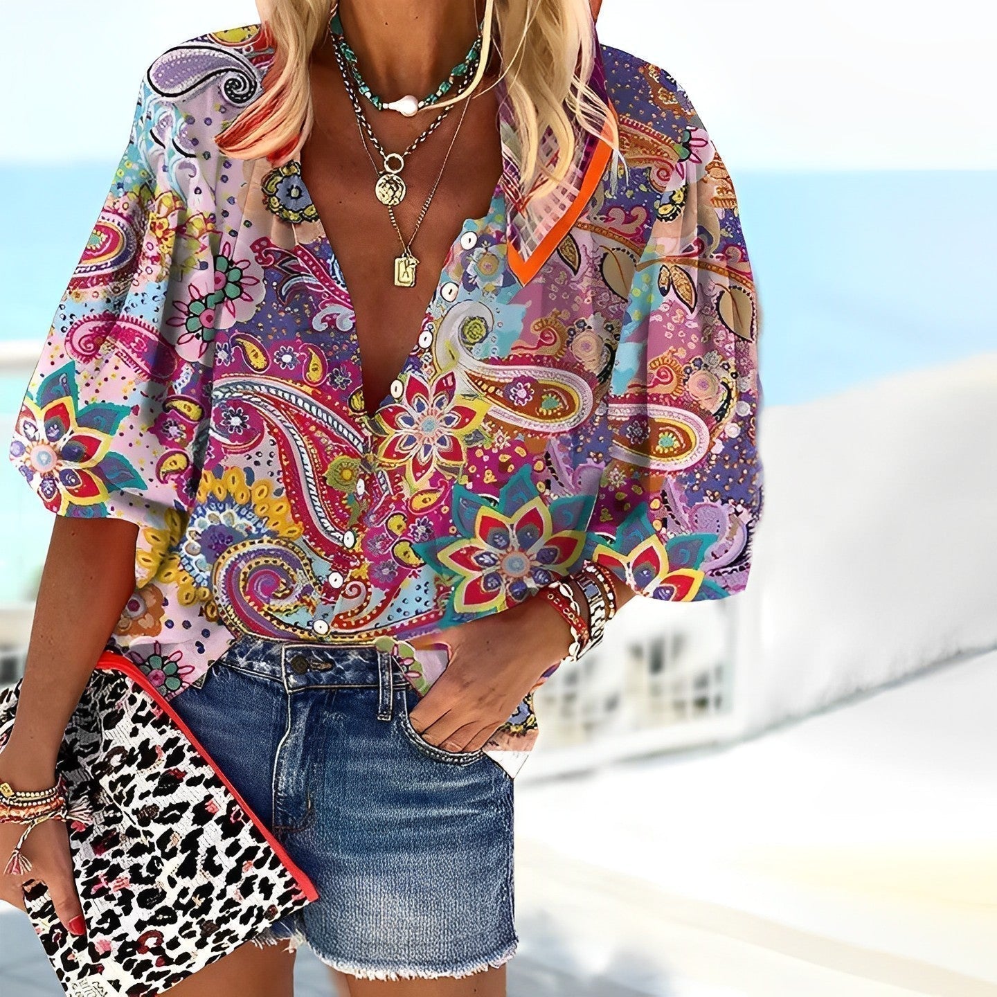 R&B | Mandala-Print-Shirt