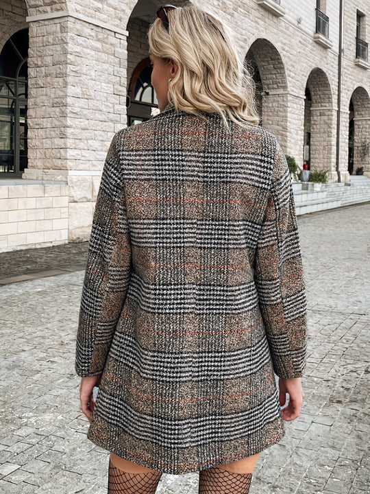 R&B | Eleganter Business Doppelreiher mit kariertem Muster Ideal für alle Jahreszeiten