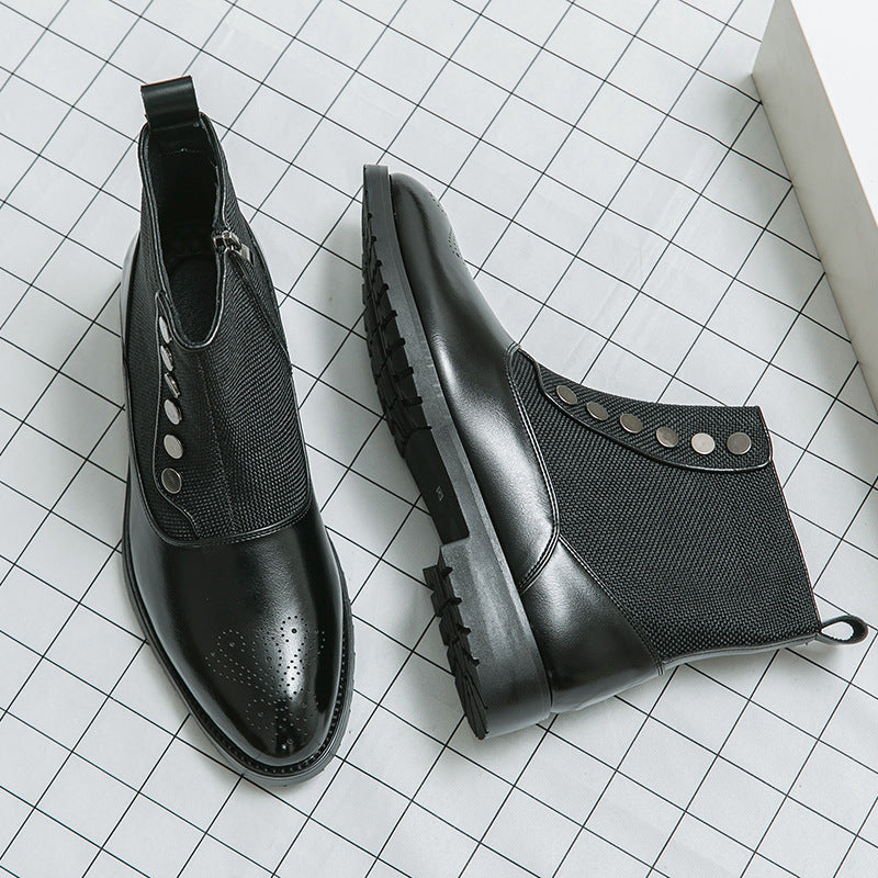 Elegante Herrenstiefel aus hochwertigem Leder R&B