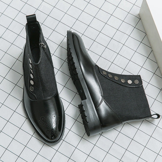 Elegante Herrenstiefel aus hochwertigem Leder R&B