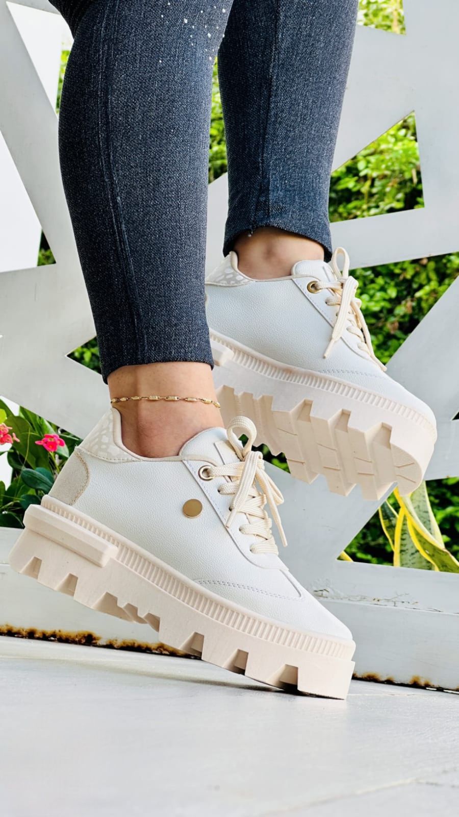 Damen Plateauschuhe Mit Schnürung R&B