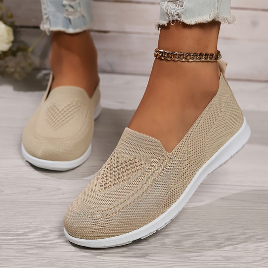 R&B | Einfarbige Gestrickte Sneaker Für Damen