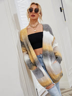 R&B | Engel Flügel Vollgröße Gefütterte Offene Vorderansicht Gradient Cardigan