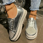 bequeme orthopädische Sneakers mit Pailletten R&B R&B