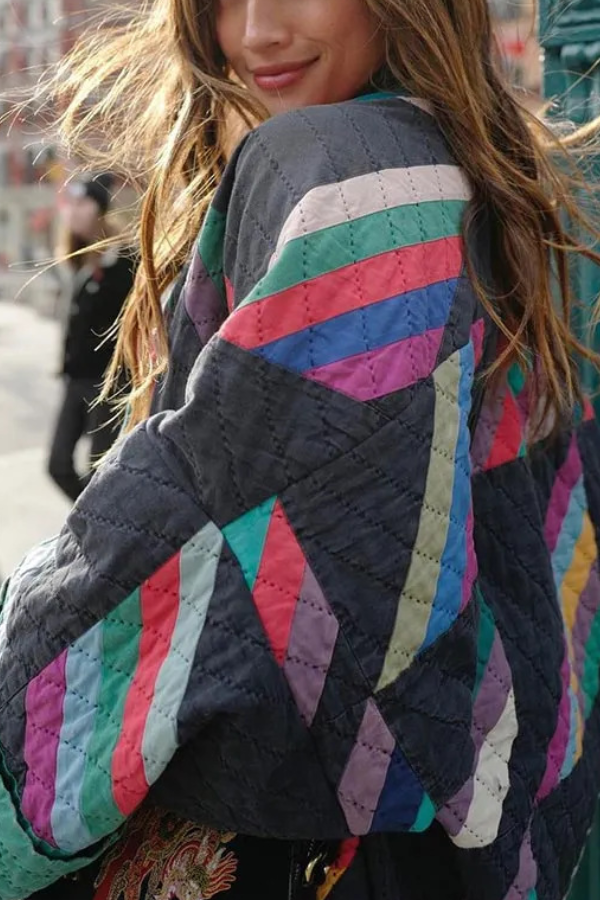 R&B | Bedruckte Patchwork Baumwolljacke