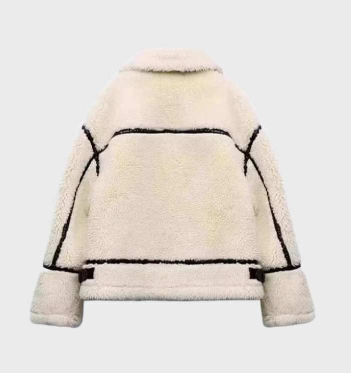 R&B | Damen Oversized Fleece Zip Jacke