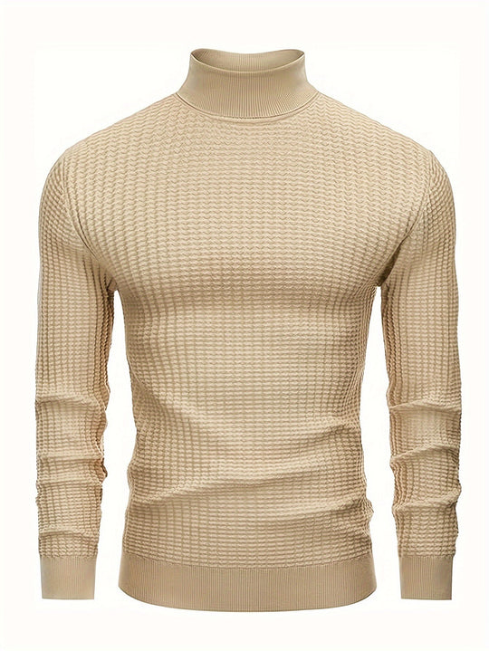 R&B | Rollkragenpullover Waffelstrick Polyester-mix