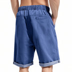 R&B | Kurze Hose aus schwerem gewaschenem Baumwolldenim