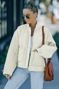 R&B | Kordelzug Gefallene Schulter Gequiltete Jacke