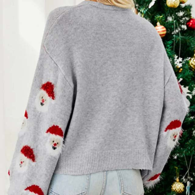 R&B | Weihnachtlicher Strickpullover mit Rentiermotiv