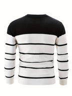 R&B | Gestreifter Pullover Baumwolle Klassisch und Komfortabel