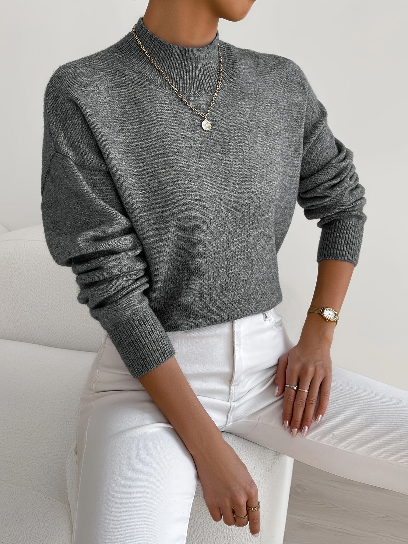 R&B | eleganter Rollkragenpullover