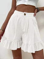 R&B | Lässige Shorts mit weitem Bein