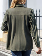 R&B | Rippjacke mit Knöpfen Polyester Lässig und Funktional