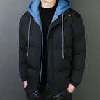 R&B | Herrenjacke aus schwerem Baumwollstoff mit winddichter Kapuze