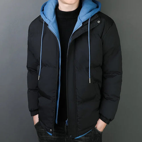R&B | Herrenjacke aus schwerem Baumwollstoff mit winddichter Kapuze