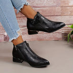 R&B | Damen Niedrig Absatz Stiefel Bequem