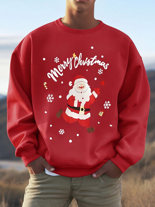 R&B | Sweatshirt mit Weihnachtsmotiv Baumwolle Frohe Weihnachten Design
