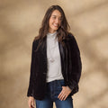 R&B | Gestickte Samt-Herbstjacke