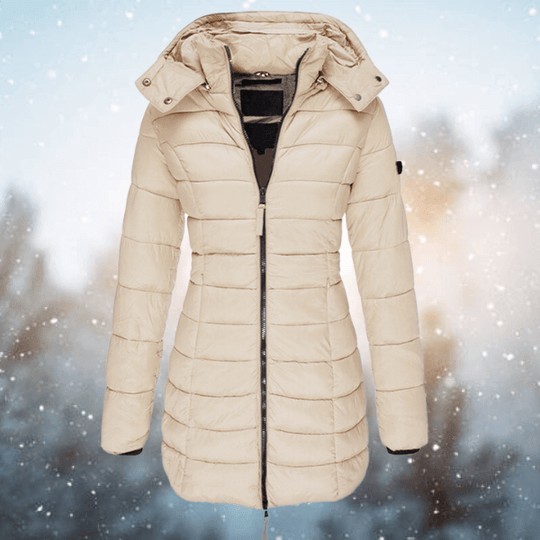 R&B | Damen Langjacke Gepolsterte Pufferjacke