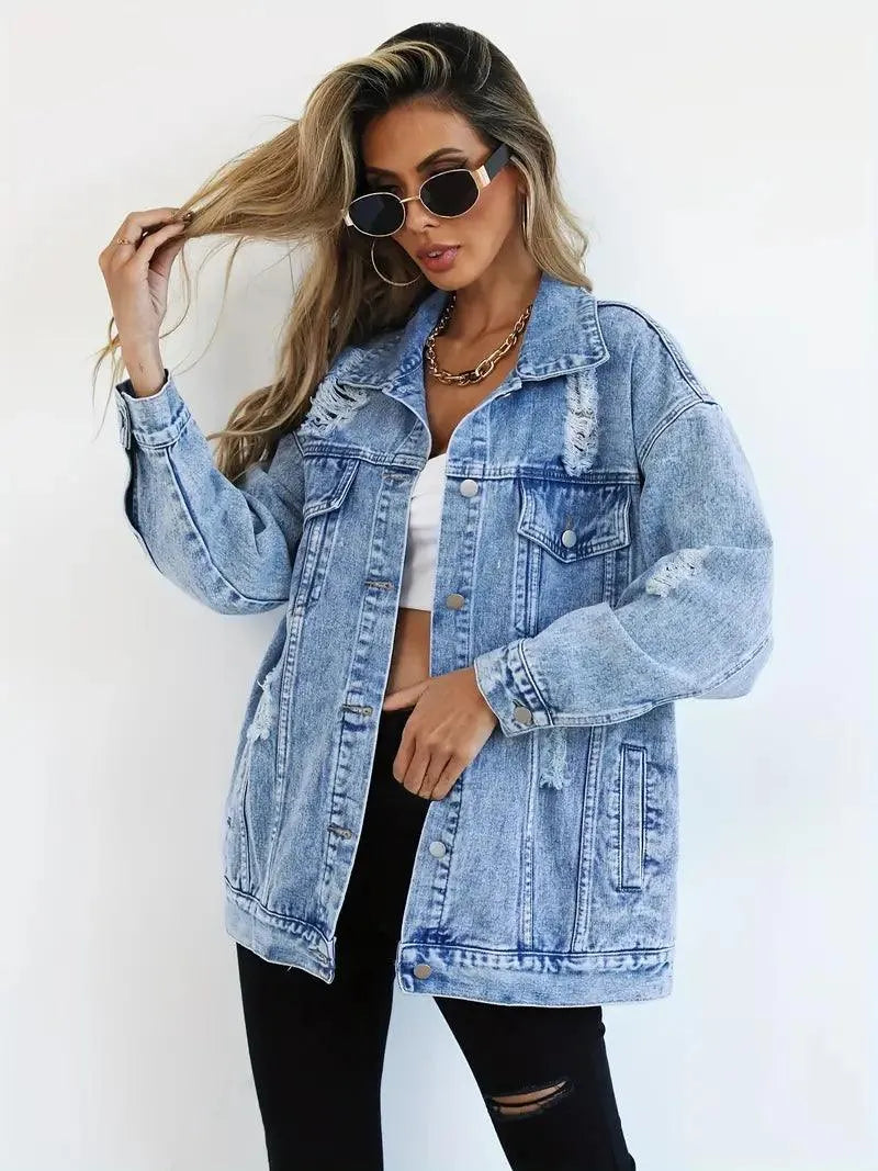 R&B | Oversized Jeansjacke für Damen