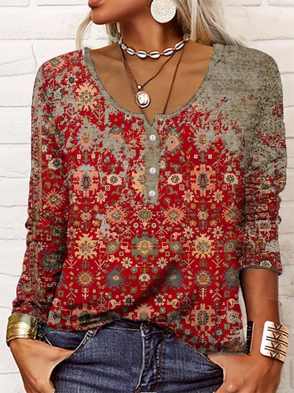 R&B | Eleganter Pullover mit Aztekenmuster