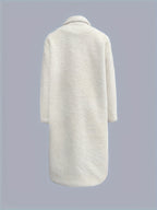 R&B | Lange Teddyjacke mit Knöpfen Polyester Elegant und Warm