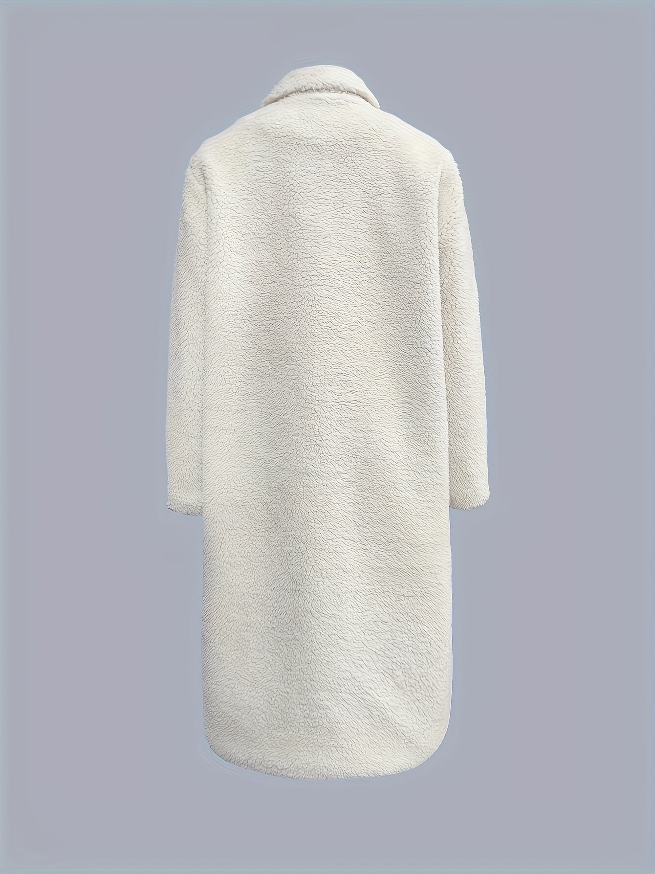 R&B | Lange Teddyjacke mit Knöpfen Polyester Elegant und Warm