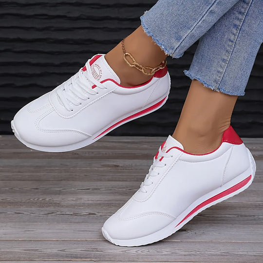 Einfarbige Freizeit-Sportschuhe für Damen mit dicken Sohlen R&B R&B
