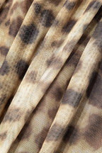 Neckholder-Top aus Netzstoff mit Leopardenmuster