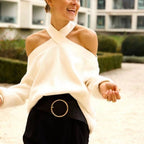 R&B | Off-shoulder Pullover Weicher Strick Trendy und Elegant