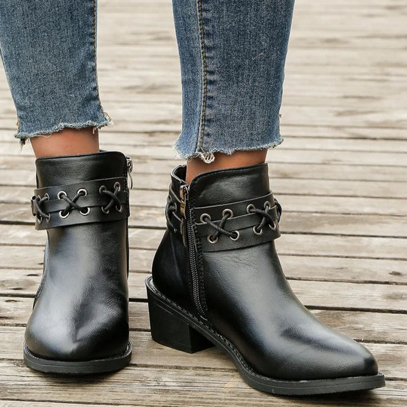 Vintage Spitzenschuh Stiefel R&B