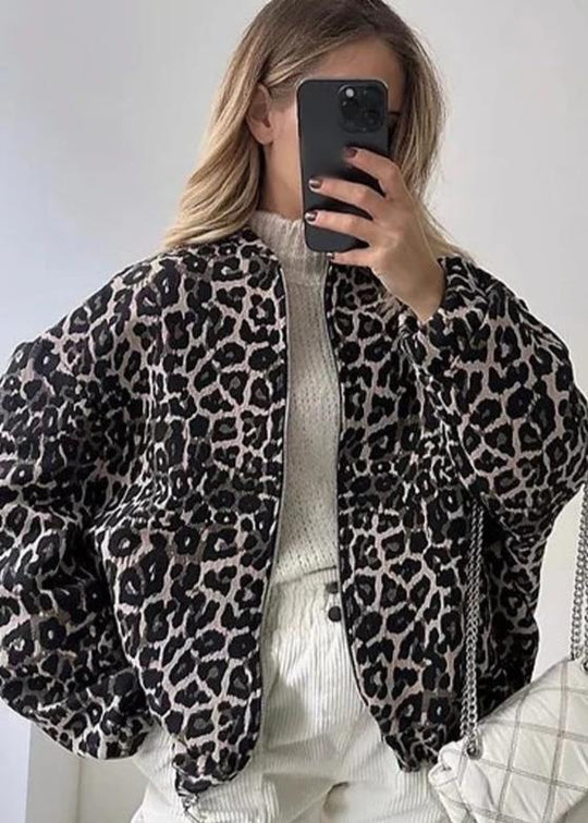 R&B | Leoparden Bomberjacke