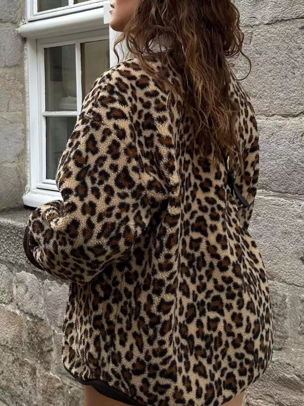 R&B | Leopardenmuster Lockeres Jacket