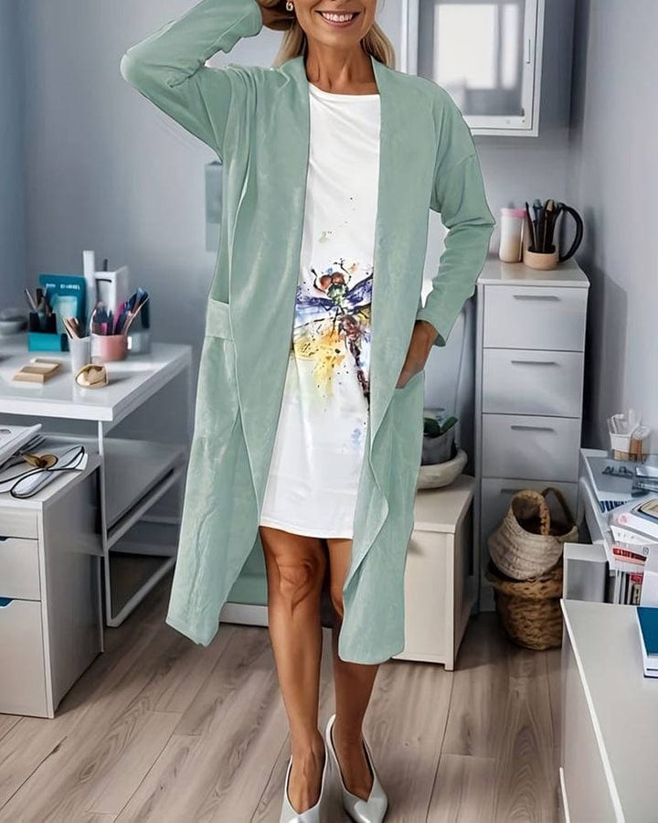 R&B | Langer Mantel Lässig Hochwertig Moderner Stil Ideal Für Den Winter