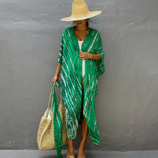 R&B | Glamouröse Sonnenschutz Resort Strandkleid Cover Up