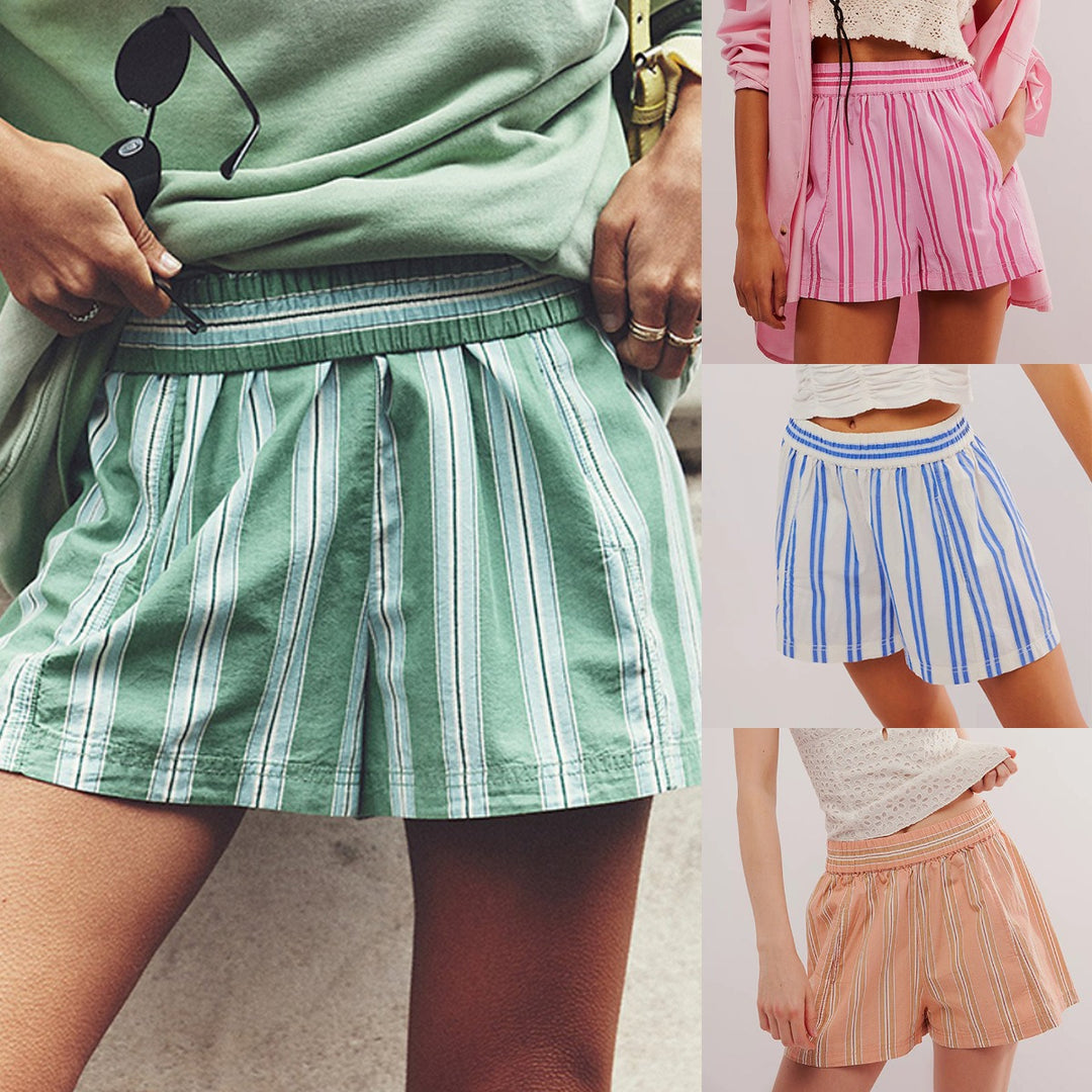 R&B | Gestreifte Strandshorts