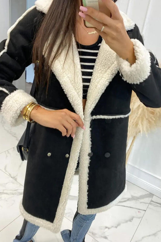 R&B | Lammwolle Patchwork Freizeitjacke