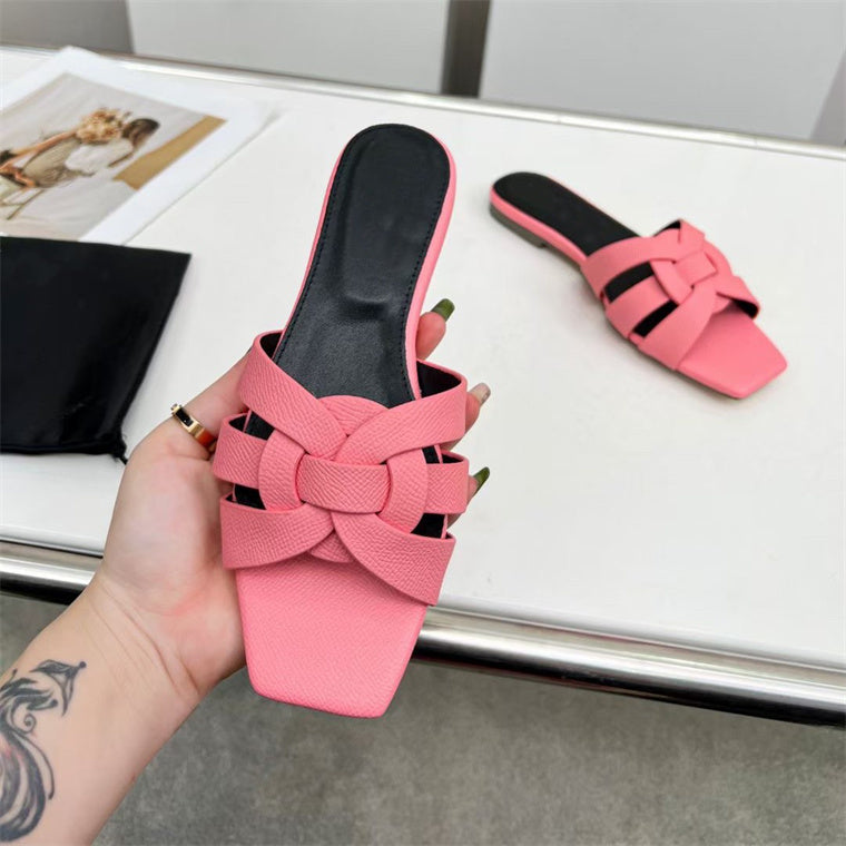 R&B | Damenmode Einfache Kreuz Mittel-Hoch Schuhe