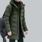 R&B | Lang geschnittene gepolsterte Winter Parka Jacke