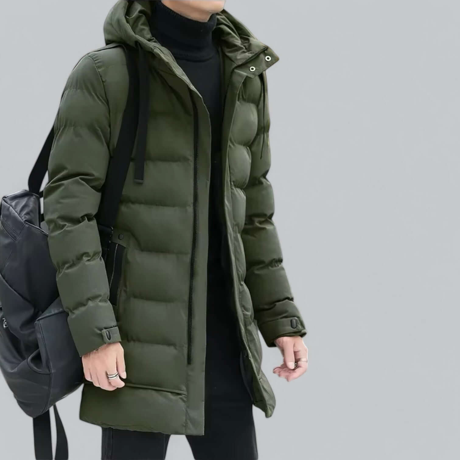 R&B | Lang geschnittene gepolsterte Winter Parka Jacke