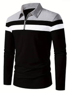 EB – langärmliges poloshirt mit reißverschluss
