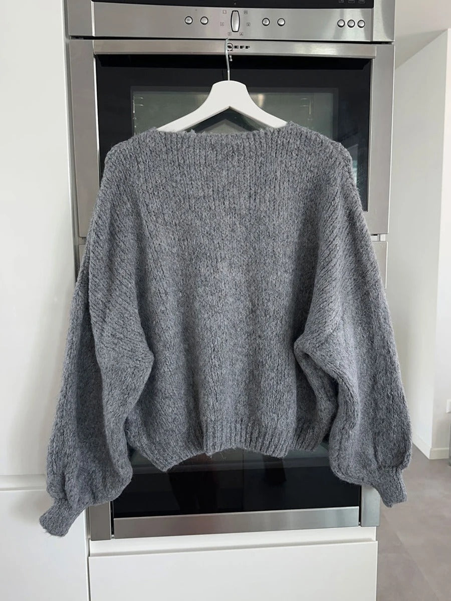 R&B | Strickcardigan mit Schleifen Weich und Warm Trendy Look