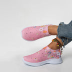 Schmetterlingsdruck Slip-On Schuhe R&B